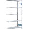 Rayonnage à emboîter MULTIplus150 Express - module d'extension - l. 1000 x P 400 x H 2000 mm - 5 étagères - capacité de charge par étagère 150 kg - acier - galvanisé