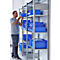 Rayonnage à emboîter MULTIplus150 Express - module de base - l. 1000 x H 2000 mm - 5 étagères - capacité de charge par étagère 150 kg - acier - galvanisé