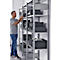 Rayonnage à emboîter MULTIplus150 Express - module de base - l. 1000 x H 2000 mm - 5 étagères - capacité de charge par étagère 150 kg - acier - galvanisé
