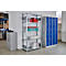 Rayonnage à emboîter MULTIplus150 Express - module de base - l. 1000 x P 300 x H 2000 mm - 5 étagères - capacité de charge par étagère 150 kg - acier - galvanisé