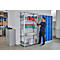 Rayonnage à emboîter MULTIplus150 Express - module de base - l. 1000 x P 300 x H 2000 mm - 5 étagères - capacité de charge par étagère 150 kg - acier - galvanisé