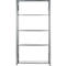 Rayonnage à emboîter MULTIplus150 Express - module de base - l. 1000 x P 300 x H 2000 mm - 5 étagères - capacité de charge par étagère 150 kg - acier - galvanisé