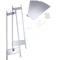 Rayonnage à emboîter MULTIplus150 Express - module de base - l. 1000 x P 300 x H 2000 mm - 5 étagères - capacité de charge par étagère 150 kg - acier - galvanisé