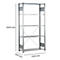 Rayonnage à emboîter MULTIplus150 Express - module de base - l. 1000 x P 300 x H 2000 mm - 5 étagères - capacité de charge par étagère 150 kg - acier - galvanisé