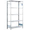 Rayonnage à emboîter MULTIplus150 Express - module de base - l. 1000 x P 400 x H 2000 mm - 5 étagères - capacité de charge par étagère 150 kg - acier - galvanisé