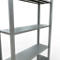 Rayonnage à emboîter MULTIplus150 - utilisable des 2 côtés - module de base - l. 1000 x P 300 x H 2000 mm - 5 étagères - capacité de charge par étagère 150 kg - renforcé par des traverses de longueur - acier - galvanisé