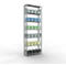 Rayonnage à emboîter MULTIplus150 - utilisable des 2 côtés - module de base - l. 1000 x P 300 x H 3000 mm - 7 étagères - capacité de charge par étagère 150 kg - renforcé par des traverses de longueur - acier - galvanisé