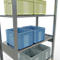 Rayonnage à emboîter MULTIplus150 - utilisable des 2 côtés - module de base - l. 1000 x P 500 x H 2500 mm - 6 étagères - capacité de charge par étagère 150 kg - renforcé par des traverses de longueur - acier - galvanisé