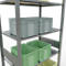 Rayonnage à emboîter MULTIplus150 - utilisable des 2 côtés - module de base - l. 1000 x P 600 x H 3000 mm - 7 étagères - capacité de charge par étagère 150 kg - renforcé par des traverses de longueur - acier - galvanisé