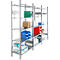Rayonnage à emboîter R 3000, l. 3105 x P 400 x H 2278 mm, rayonnage 3 modules : 1 module de base et 2 modules d’extension avec 15 tablettes réglables en hauteur, en acier galvanisé