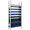 Rayonnage à emboîter R 3000, Rayonnage complet 1,055 m, 1 rayonnage de base avec 2 étagères et 7 bacs de stockage