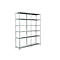 Rayonnage à emboîter, sans vis, l. 1800 x P 500 x H 2300 mm, blanc