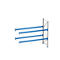Rayonnage à palettes PR 600, module d'extension, H 3600 mm, max. 1000 kg, 2 traverses
