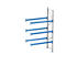 Rayonnage à palettes PR 600, module d'extension, H 3600 mm, max. 800 kg, 3 traverses