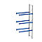 Rayonnage à palettes PR 600, module d'extension, H 4700 mm, max. 800 kg, 3 traverses