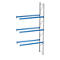 Rayonnage à palettes PR 600, module d'extension, H 5800 mm, max. 800 kg, 3 traverses