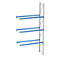 Rayonnage à palettes PR 600, module d'extension, H 5800 mm, max. 800 kg, 4 traverses