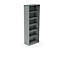 Rayonnage BEXXSTAR, 6 hauteurs de classeurs, L 800 x P 445 x H 2225 mm, gris foncé