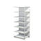 Rayonnage complet 500 T PROGRESS, module d'extension, avec panneau arrière, H 2250 x l. 960 x P 640 mm