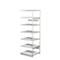 Rayonnage complet 500 T PROGRESS, module d'extension, sans panneau arrière, H 2250 x l. 750 x P 640 mm