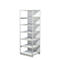 Rayonnage complet 500 T PROGRESS, module de base, avec panneau arrière, H 2250 x l. 750 x P 640 mm