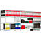 Rayonnage complet 500 T PROGRESS, module de base, sans panneau arrière, H 1900 x l. 950 x P 3400 mm