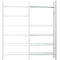 Rayonnage d’extension modulaire R 3000, 5 tablettes, galvanisé, P 400 mm