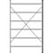 Rayonnage de base R 3000, 6 tablettes, l. 1345 mm x P 400 mm, étagères laquées
