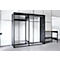 Rayonnage de loisirs/multi-rayonnage emboîtable ORDO Flex, multifonctionnel, 3 tablettes, sans établi, charge admissible par élément 500 kg, L 2370 x P 635 x 2200 mm, noir profond RAL 9005