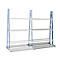 Rayonnage de stockage à profilés, utilisable des deux côtés, module d'extension, H 2500 x L 1800 x P 600 mm