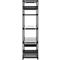 Rayonnage emboîtable ORDO Business, rayonnage de base, modulaire, 5 tablettes, charge admissible par tablette 140 kg, charge admissible par élément 1200 kg, L 1060 x P 435 x H 2000 mm, acier, noir