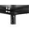 Rayonnage emboîtable ORDO Business, rayonnage de base, modulaire, 5 tablettes, charge admissible par tablette 140 kg, charge admissible par élément 1200 kg, L 1060 x P 435 x H 2000 mm, acier, noir