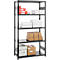 Rayonnage emboîtable ORDO Business, rayonnage de base, modulaire, 5 tablettes, charge admissible par tablette 140 kg, charge admissible par élément 1200 kg, L 810 x P 435 x H 2000 mm, acier, noir
