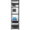Rayonnage emboîtable ORDO Business, rayonnage de base, modulaire, 5 tablettes, charge admissible par tablette 140 kg, charge admissible par élément 1200 kg, L 810 x P 435 x H 2000 mm, acier, noir