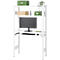 Rayonnage emboîtable ORDO Home, rayonnage de base, 3 tablettes, multifonctionnel, mobile, L 1060 x P 435 x H 1750 mm, blanc trafic RAL 9016