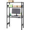Rayonnage emboîtable ORDO Home, rayonnage de base, 3 tablettes, multifonctionnel, mobile, L 1060 x P 435 x H 1750 mm, noir profond mat RAL 9005