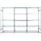 Rayonnage emboîtable ORDO Industry - acier - 1 élément de base + 2 éléments d'extension – modulaire – charge admissible 1200 kg - l. 2330 x P 635 x H 2000 mm - avec 15 tablettes – galvanisé