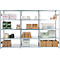 Rayonnage emboîtable ORDO Industry - acier - 1 élément de base + 2 éléments d'extension – modulaire – charge admissible 1200 kg - l. 3080 x P 535 x H 2000 mm - avec 15 tablettes – galvanisé