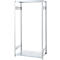 Rayonnage emboîtable ORDO Industry, élément de base, modulaire, 5 tablettes, charge admissible par tablette 140 kg, charge admissible par élément 1200 kg, L 1060 x P 435 x H 2000 mm, acier galvanisé