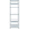 Rayonnage emboîtable ORDO Industry, élément de base, modulaire, 5 tablettes, charge admissible par tablette 140 kg, charge admissible par élément 1200 kg, L 1060 x P 435 x H 2000 mm, acier galvanisé