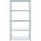 Rayonnage emboîtable ORDO Industry, élément de base, modulaire, 5 tablettes, charge admissible par tablette 140 kg, charge admissible par élément 1200 kg, L 1060 x P 435 x H 2000 mm, acier galvanisé