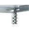 Rayonnage emboîtable ORDO Industry, élément de base, modulaire, 5 tablettes, charge admissible par tablette 140 kg, charge admissible par élément 1200 kg, L 1060 x P 435 x H 2000 mm, acier galvanisé