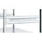 Rayonnage emboîtable ORDO Industry, élément de base, modulaire, 5 tablettes, charge admissible par tablette 140 kg, charge admissible par élément 1200 kg, L 1060 x P 435 x H 2000 mm, acier galvanisé