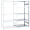 Rayonnage emboîtable ORDO Industry, rayonnage additionnel, modulaire, 5 tablettes, charge admissible par tablette 140 kg, charge admissible par élément 1200 kg, L 1010 x P 535 x H 2000 mm, acier galvanisé