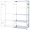 Rayonnage emboîtable ORDO Industry, rayonnage additionnel, modulaire, 5 tablettes, charge admissible par tablette 140 kg, charge admissible par élément 1200 kg, L 1010 x P 535 x H 2000 mm, acier galvanisé