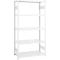 Rayonnage emboîtable ORDO Professional - acier - élément de base – modulaire – charge admissible 1200 kg - l. 1060 x P 435 x H 2000 mm - avec 5 tablettes – blanc trafic RAL 9016