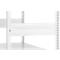 Rayonnage emboîtable ORDO Professional - acier - élément de base – modulaire – charge admissible 1200 kg - l. 1060 x P 435 x H 2000 mm - avec 5 tablettes – blanc trafic RAL 9016
