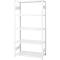Rayonnage emboîtable ORDO Professional - acier - élément de base – modulaire – charge admissible 1200 kg - l. 1060 x P 535 x H 2000 mm - avec 5 tablettes – blanc trafic RAL 9016