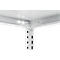Rayonnage emboîtable ORDO Professional - acier - élément de base – modulaire – charge admissible 1200 kg - l. 1060 x P 535 x H 2000 mm - avec 5 tablettes – blanc trafic RAL 9016
