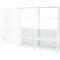 Rayonnage emboîtable ORDO Professional, rayonnage annexe, modulaire, 5 tablettes, charge admissible par tablette 140 kg, charge admissible par élément 1200 kg, L 1010 x P 435 x H 2000 mm, acier, blanc trafic RAL 9016